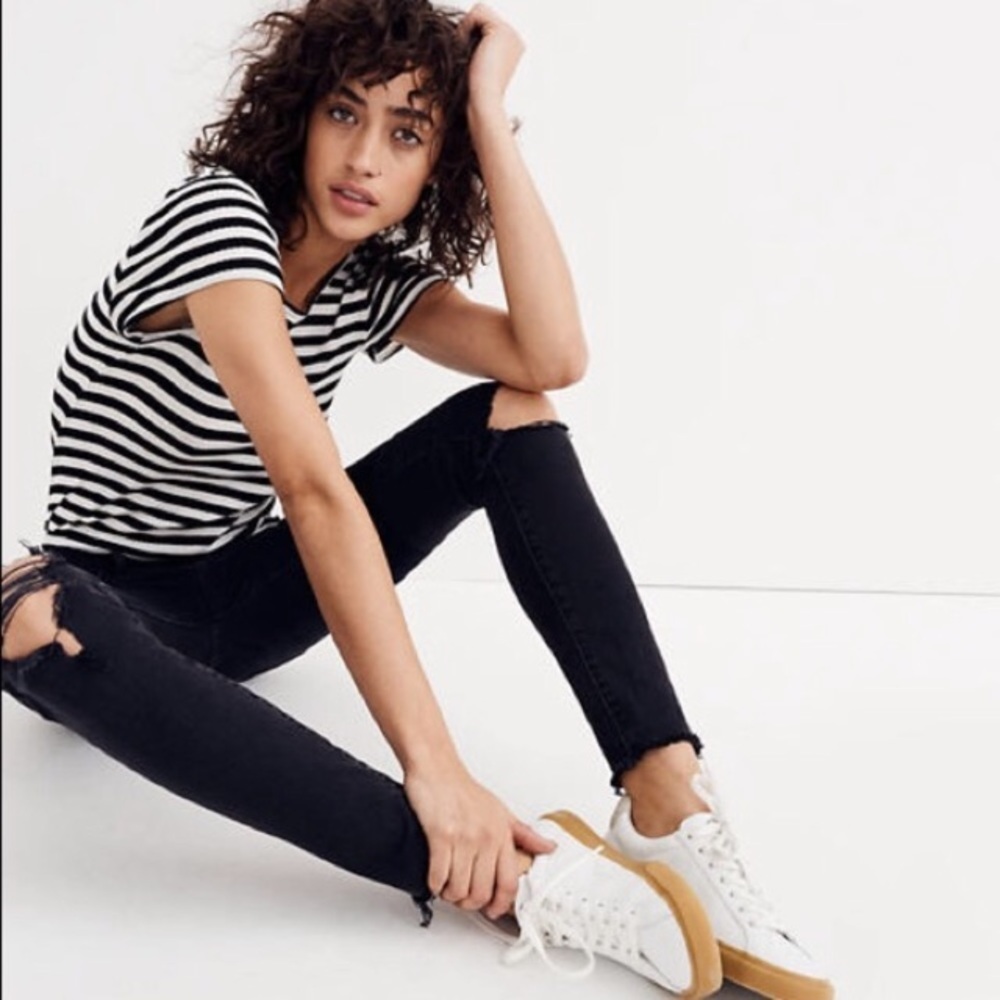 Madewell Tall 9" Mid-Rise Skinny Jeans Black
